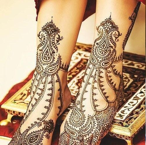 half-mandala-leg-mehndi-design (3) - Mehndi Designs