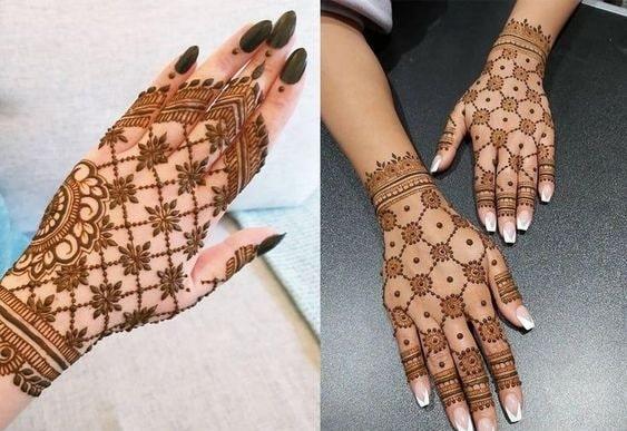 Simple Arabic Mehndi Designs For Hands Front Side