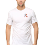R letter Tshirt White