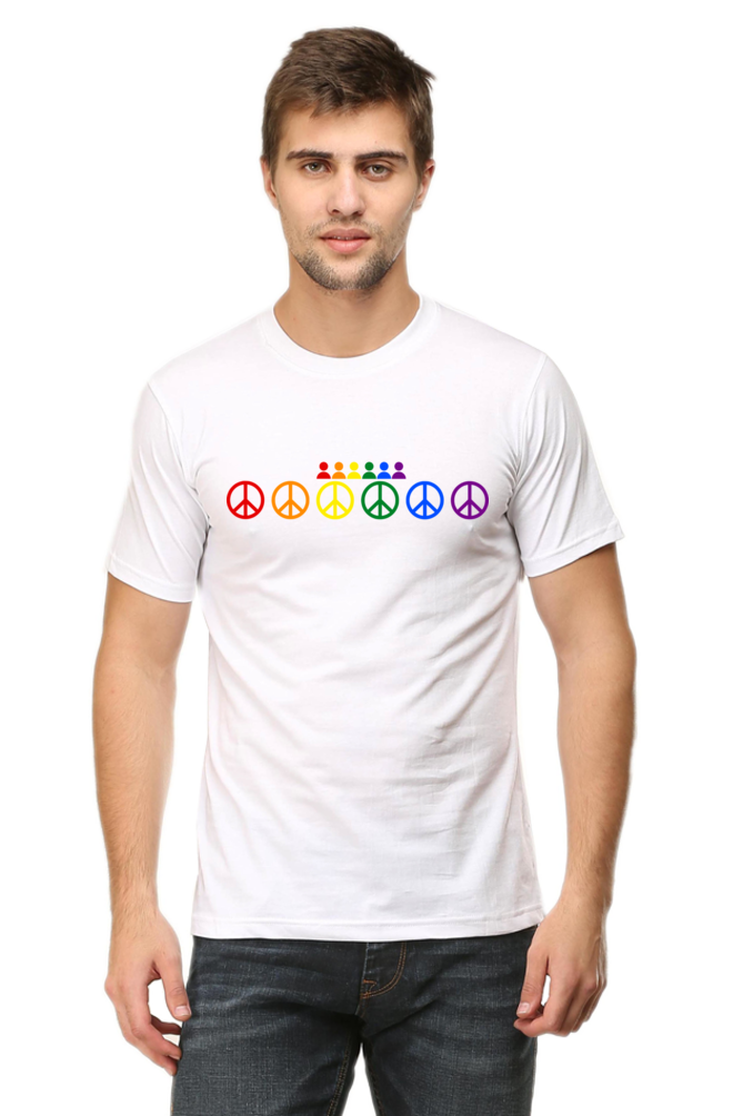 Peace for All LGBTQ Pride Tshirt White
